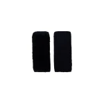 Yves Salomon Cashmere Wool and Rex Rabbit Fur Fingerless Gloves in Black | Gloves | Luxury Shoes 