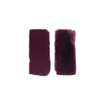 Yves Salomon Cashmere Wool and Rex Rabbit Fur Fingerless Gloves in Bordeaux | Women | Luxury Shoes 