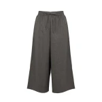 Yves Salomon Cashmere and Cotton Culottes in Grey | Wide leg pants | Luxury Shoes 