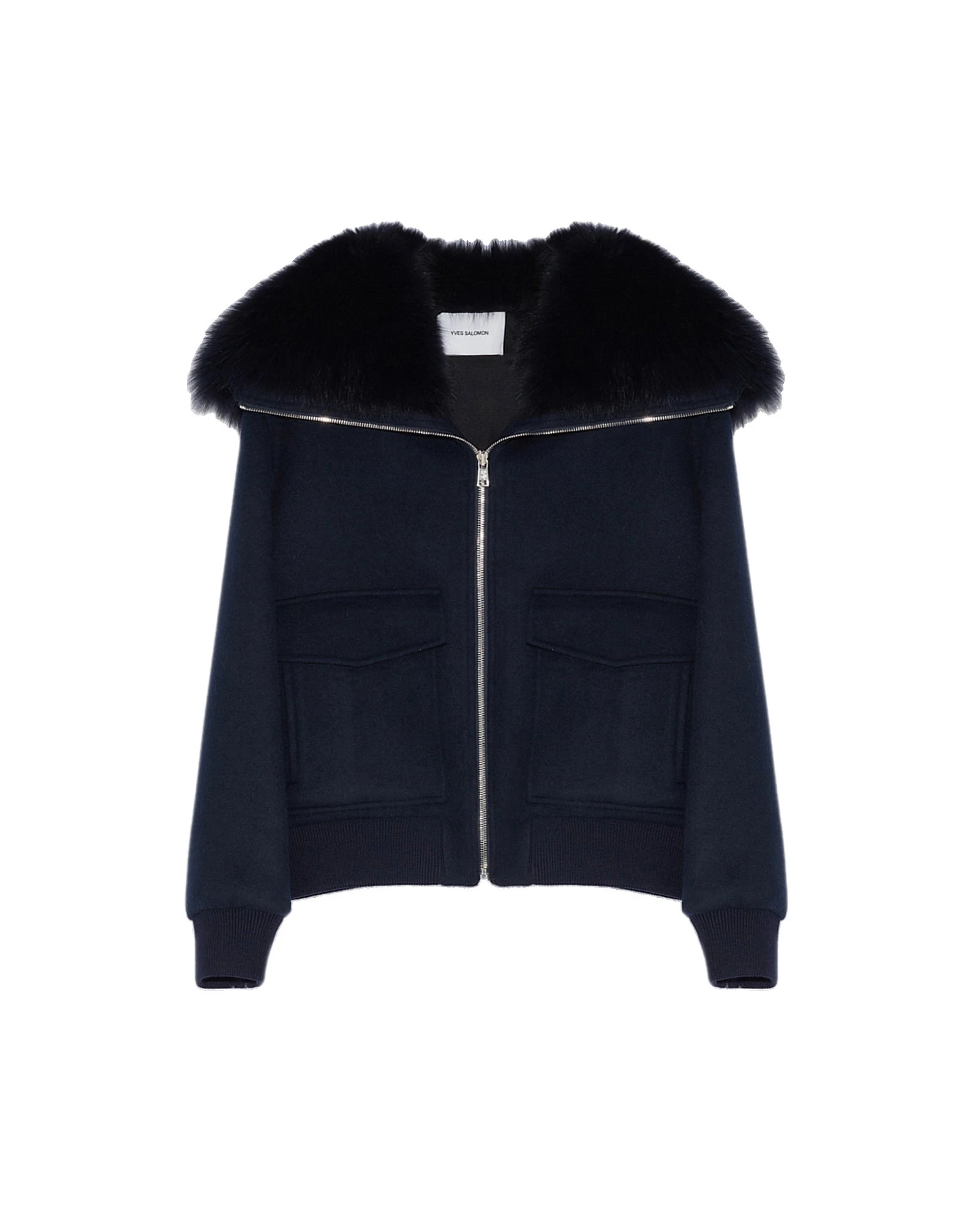Yves Salomon Cropped Cashmere Wool Jacket with Fox Fur Collar in Beige Yves Salomon Cropped Cashmere Wool Jacket with Fox Fur Collar in Beige | Women | Luxury Shoes
