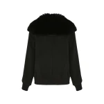 Yves Salomon Cropped Cashmere Wool Jacket with Fox Fur Collar in Black | Women | Luxury Shoes 