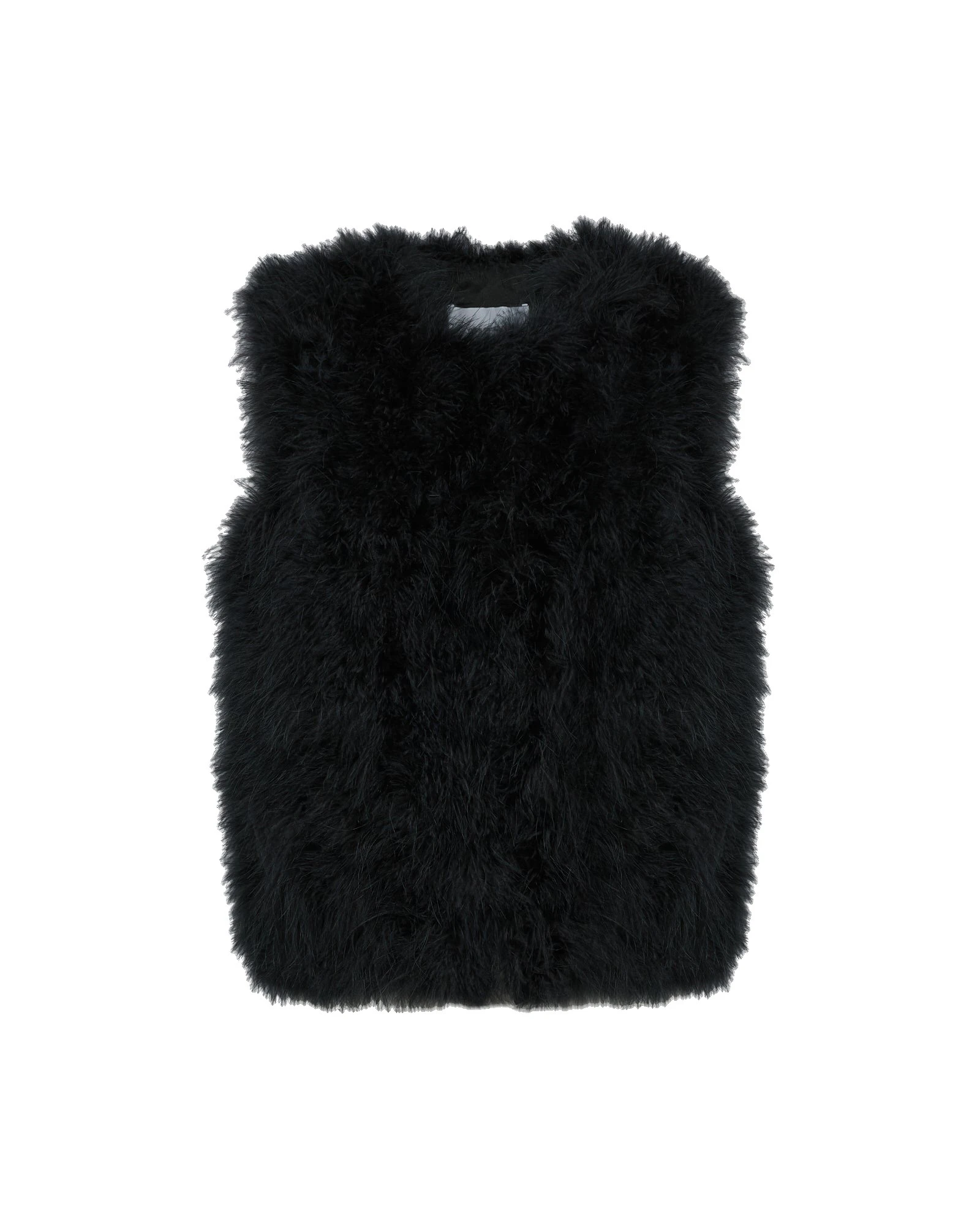 Yves Salomon Cropped Feather Gilet in Black Yves Salomon Cropped Feather Gilet in Black | Women | Luxury Shoes