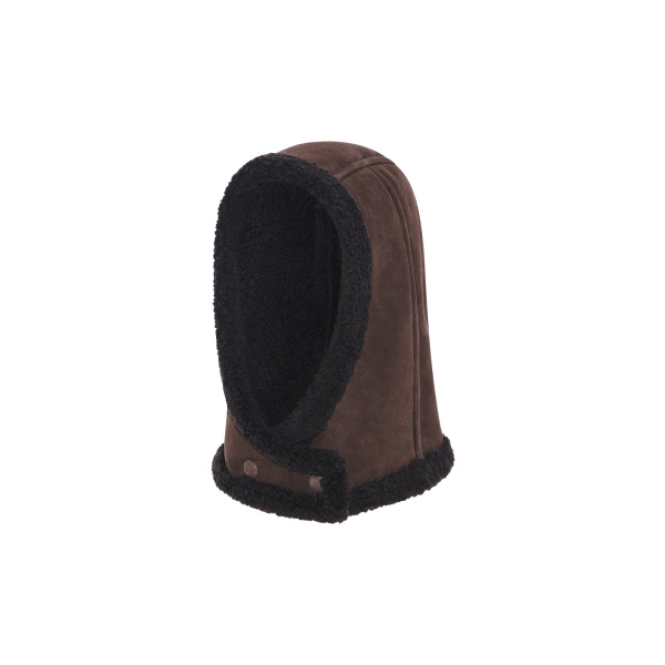 Yves Salomon Curly Merino Lambskin Hood in Brown | Women | Luxury Shoes 