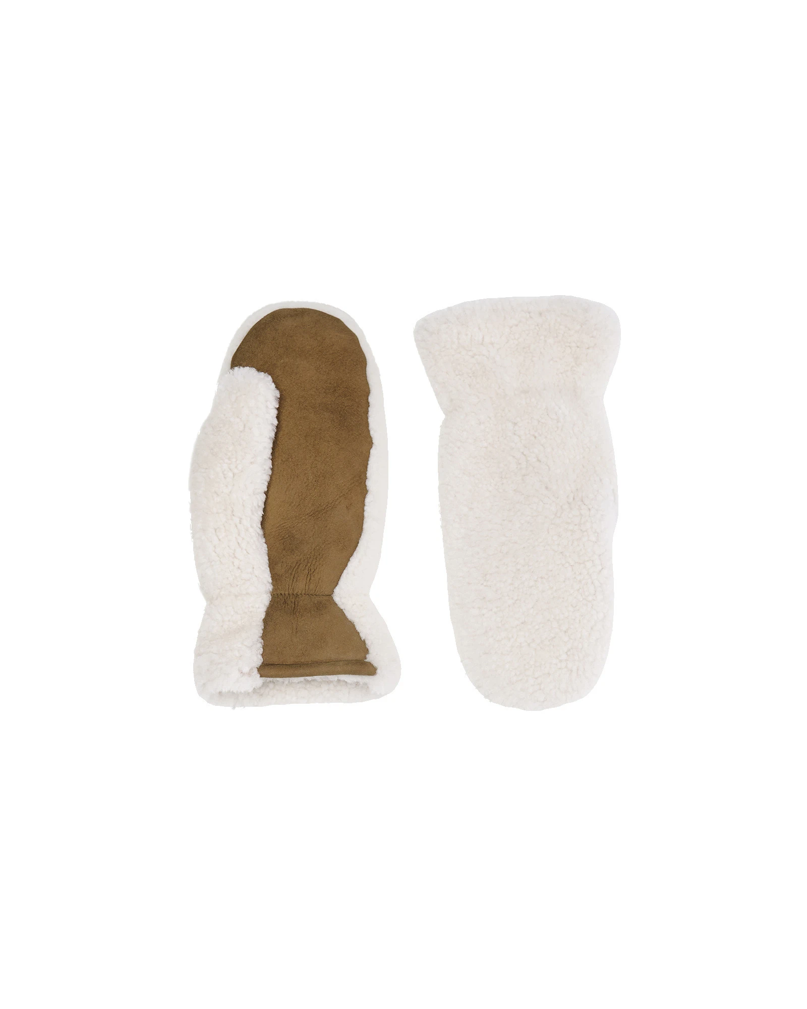 Yves Salomon Curly Merino Lambskin Mittens in Camel Yves Salomon Curly Merino Lambskin Mittens in Camel | Gloves | Luxury Shoes