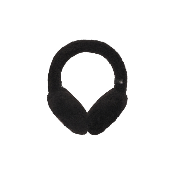 Yves Salomon Curly Merino Lambskin Shearling Earmuffs in Brown | Hats | Luxury Shoes 