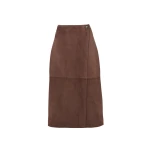 Yves Salomon Double-Sided Velour Lambskin Skirt in Bordeaux | Women | Luxury Shoes 