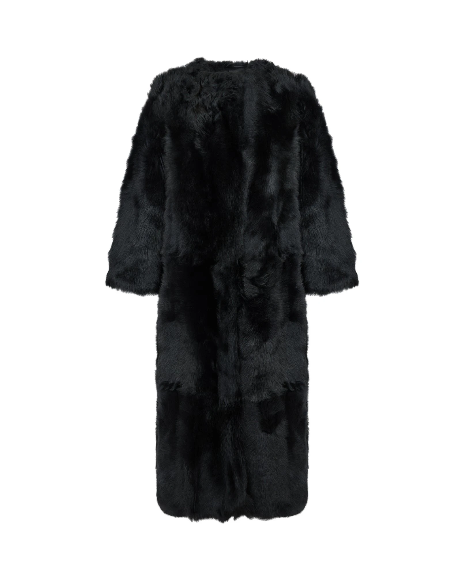 Yves Salomon Extra Long Toscana Lambskin Shearling Coat in Black Yves Salomon Extra Long Toscana Lambskin Shearling Coat in Black | Shearling Coat | Luxury Shoes
