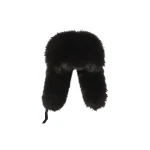 Yves Salomon Flannel and Fox Fur Ushanka in Brown | Women | Luxury Shoes 