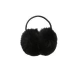 Yves Salomon Fox Fur Earmuffs in Black | Women | Luxury Shoes 