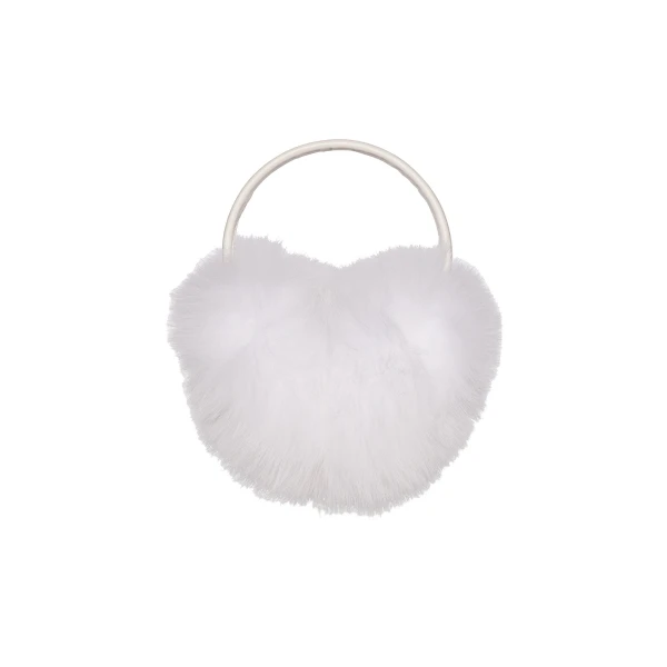 Fox Fur Earmuffs in White