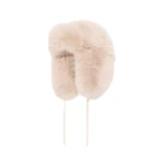 Yves Salomon Fox Fur Ushanka Hat in Beige | Hats | Luxury Shoes 