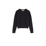 Yves Salomon Knit Jumper in Black | Women | Luxury Shoes 
