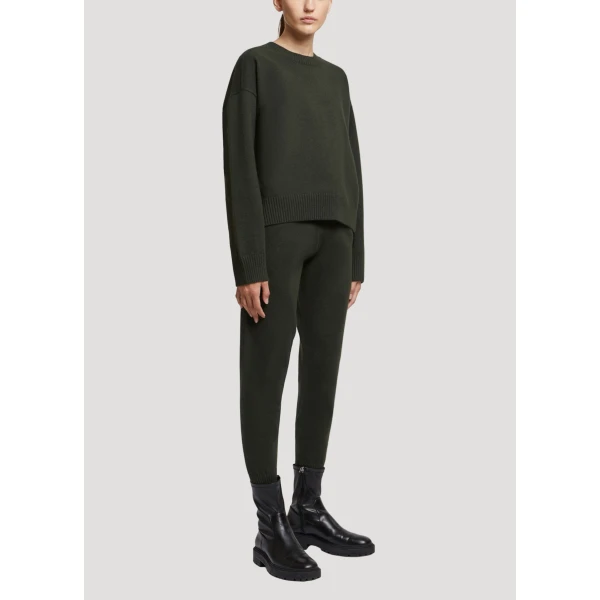 Yves Salomon Knit Jumper in Brown | Sweaters | Luxury Shoes 