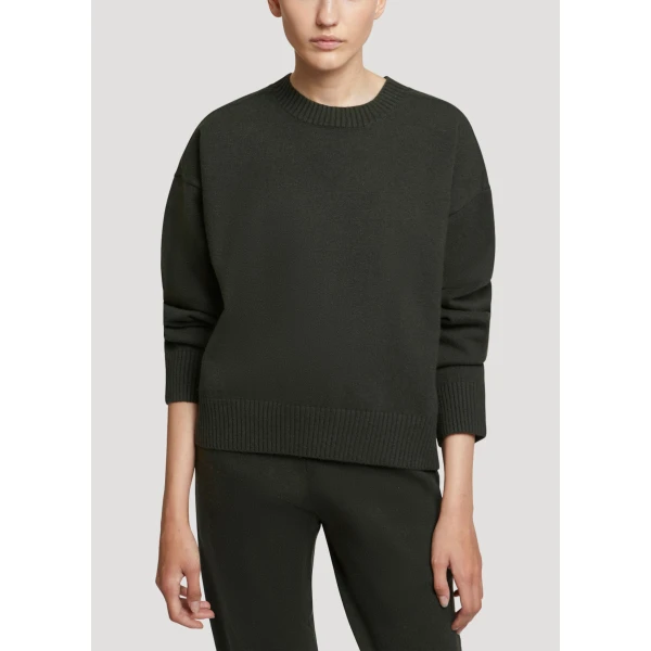 Yves Salomon Knit Jumper in Brown | Sweaters | Luxury Shoes 