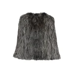Yves Salomon Knitted Short Fox Fur Jacket in Fawn | Jackets | Luxury Shoes 