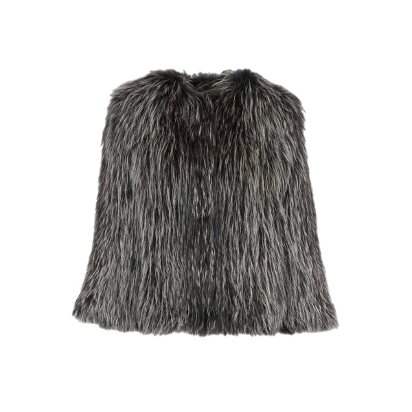 Yves Salomon Knitted Short Fox Fur Jacket in Fawn | Jackets | Luxury Shoes 