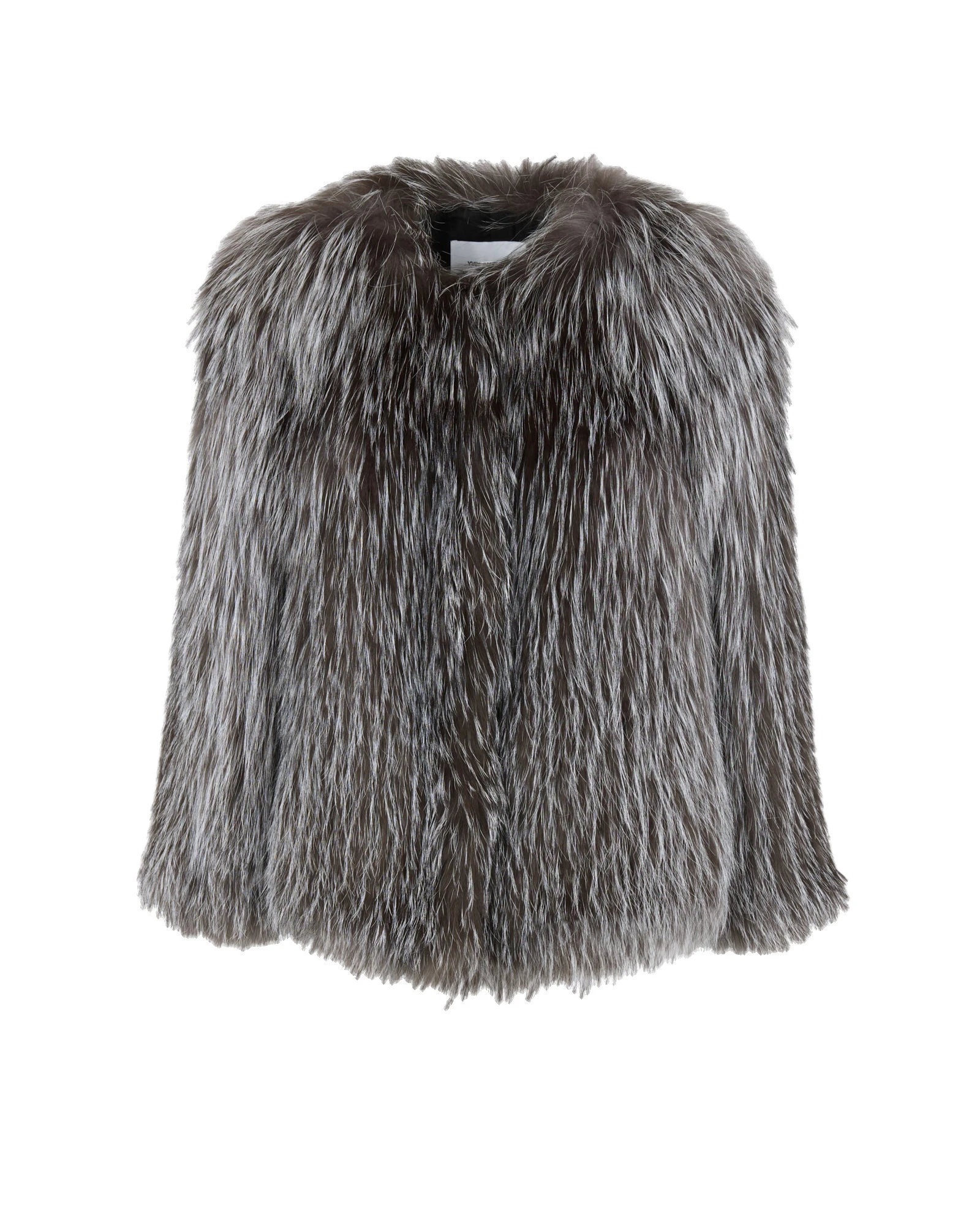Yves Salomon Knitted Short Fox Fur Jacket in Grey Yves Salomon Knitted Short Fox Fur Jacket in Grey | Jackets | Luxury Shoes