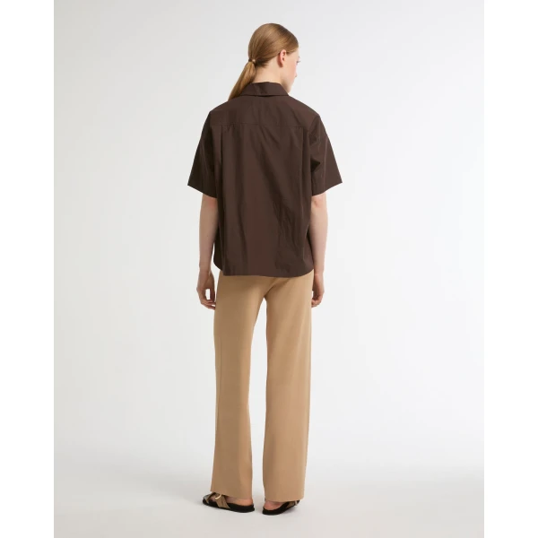 Yves Salomon Knitted Wide Leg Trousers in Beige | Wide leg pants | Luxury Shoes 