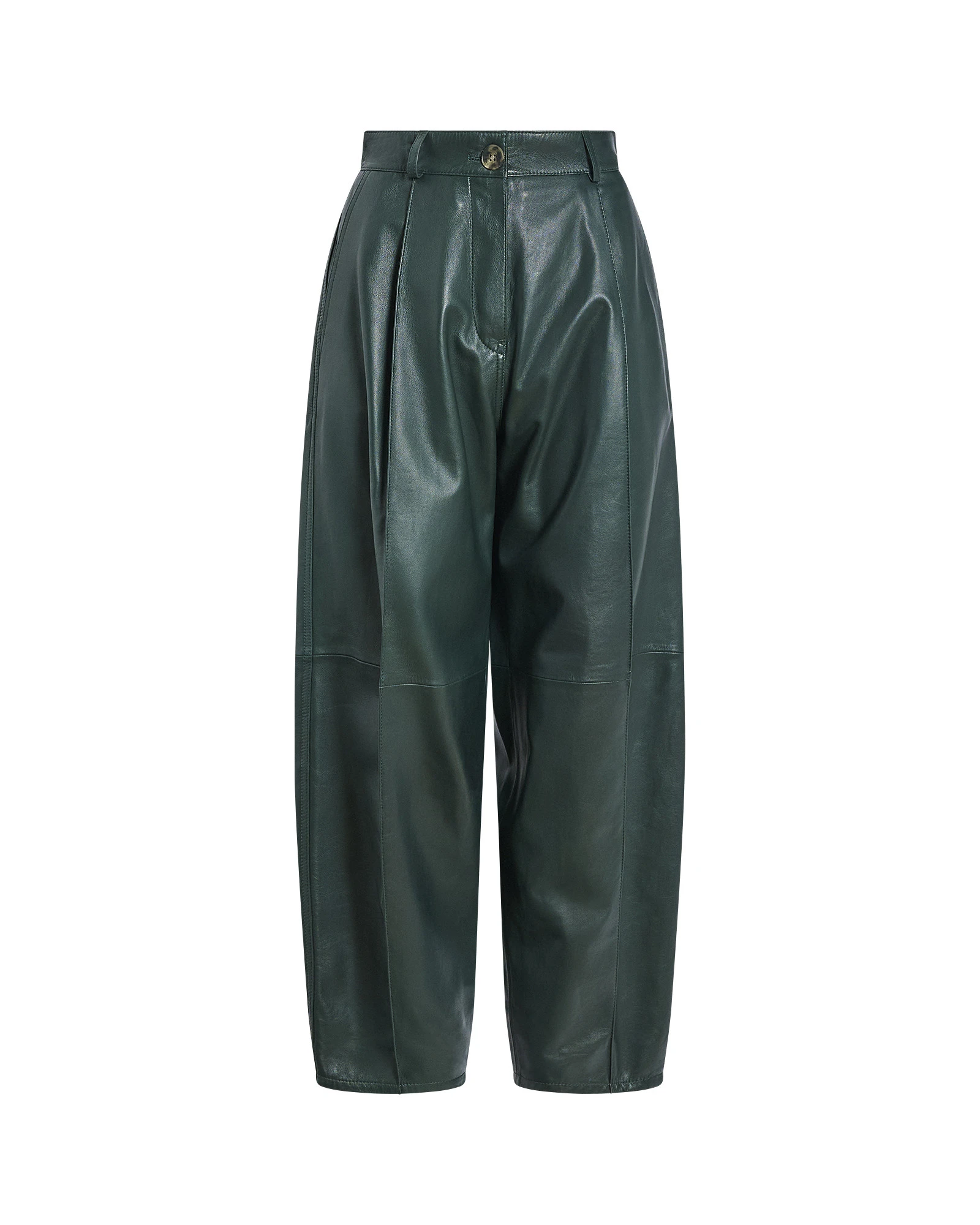 Yves Salomon Lambskin Leather Balloon Trousers in Dark Green Yves Salomon Lambskin Leather Balloon Trousers in Dark Green | Pants | Luxury Shoes