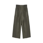 Yves Salomon Lambskin Leather Cargo Trousers in Carbon | Women | Luxury Shoes 