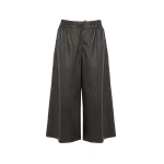 Yves Salomon Lambskin Leather Culottes in Brown | Women | Luxury Shoes 