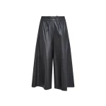 Yves Salomon Lambskin Leather Culottes in Grey | Women | Luxury Shoes 