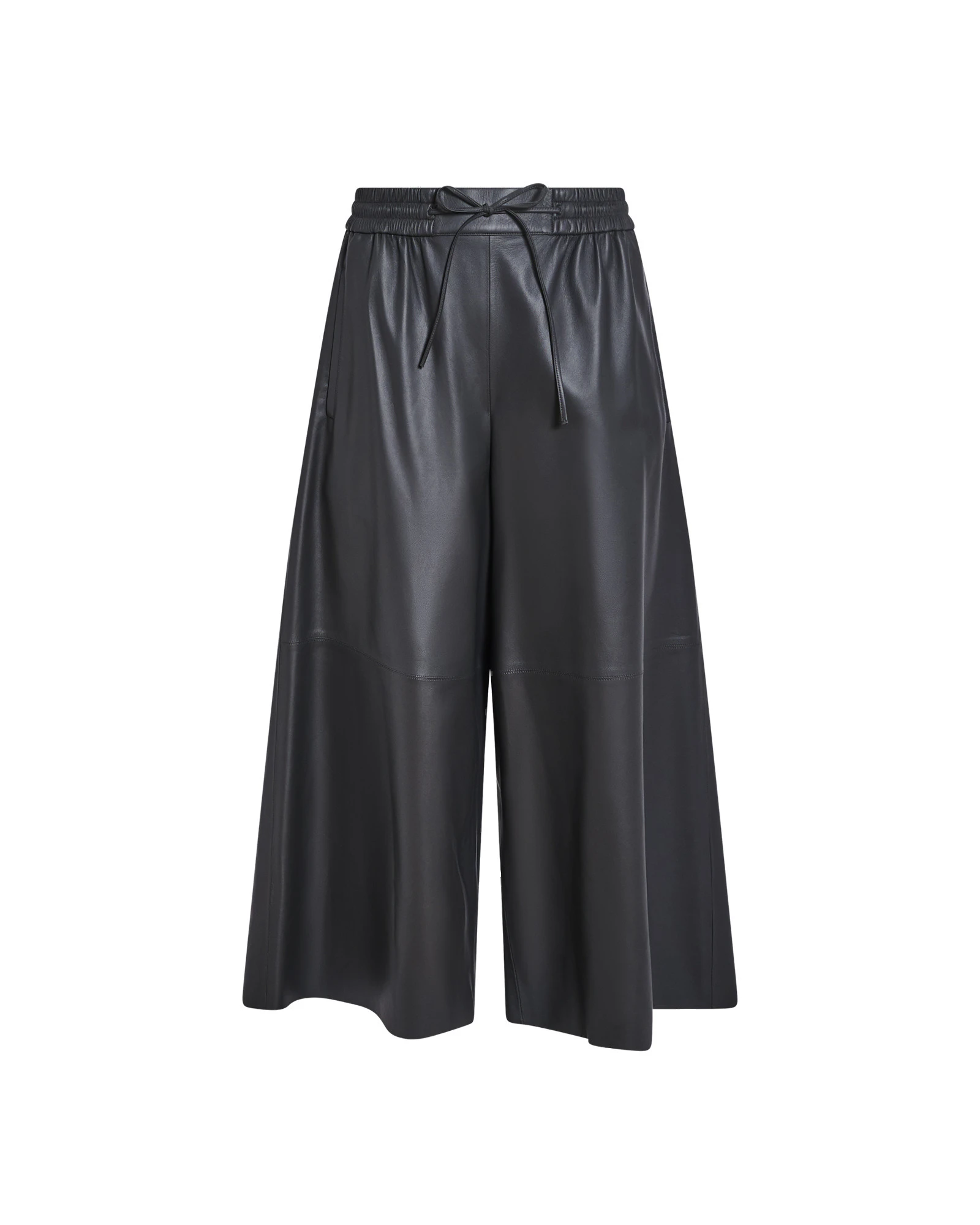Yves Salomon Lambskin Leather Culottes in Grey Yves Salomon Lambskin Leather Culottes in Grey | Women | Luxury Shoes