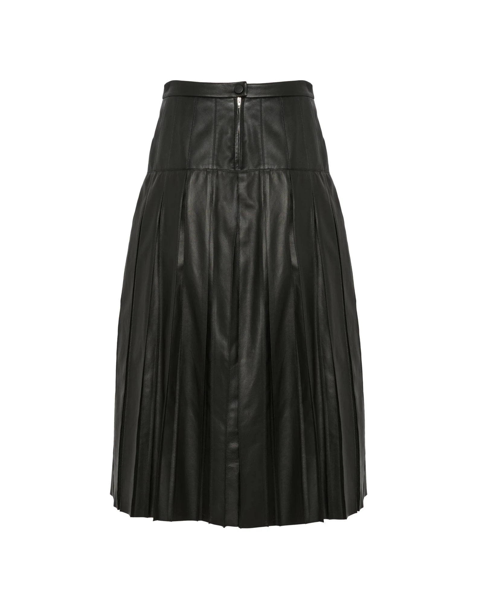 Yves Salomon Lambskin Leather Pleated Skirt in Black Yves Salomon Lambskin Leather Pleated Skirt in Black | Leather Skirts | Luxury Shoes