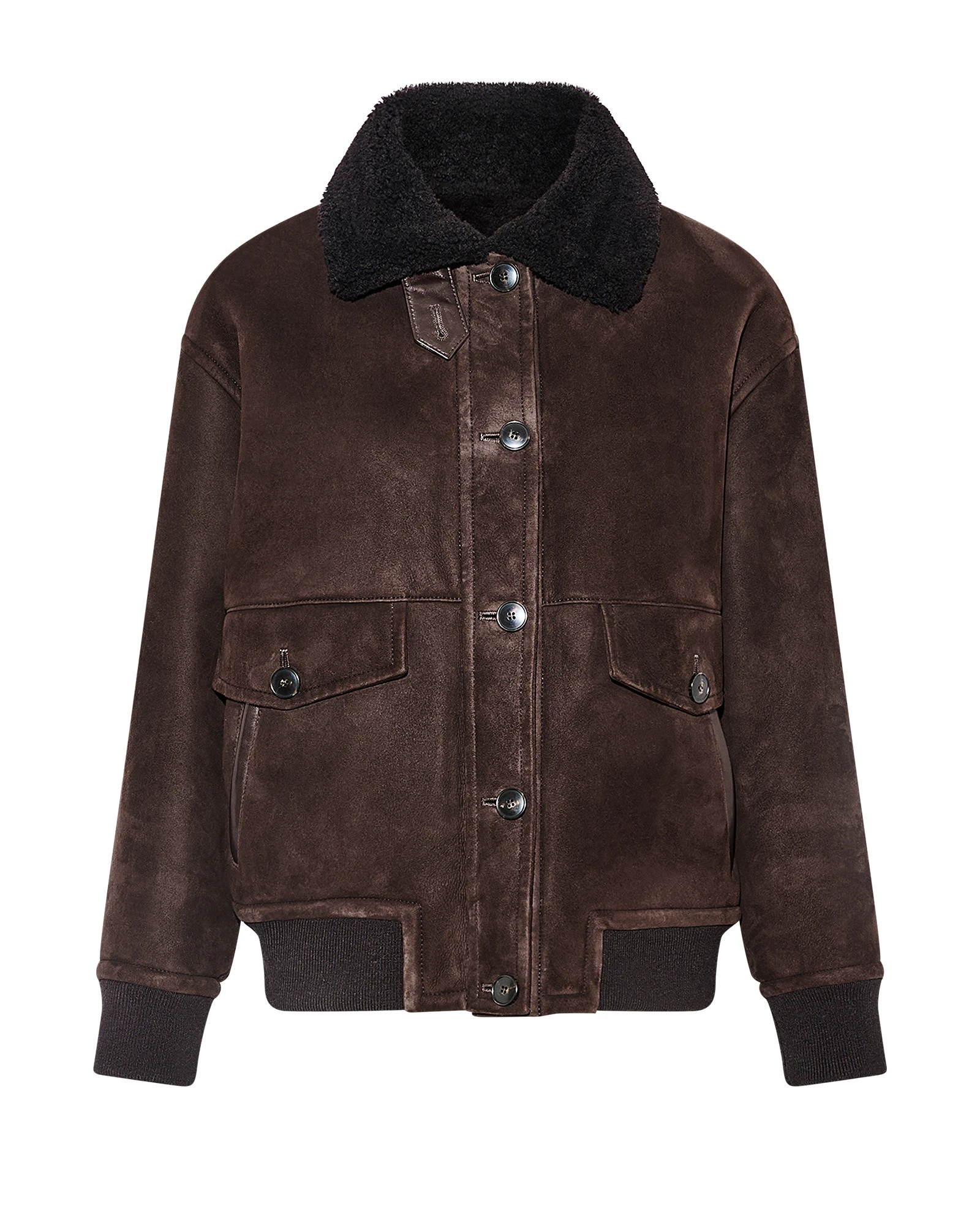 Yves Salomon Lambskin Shearling Bomber Jacket in Brown Yves Salomon Lambskin Shearling Bomber Jacket in Brown | Shearling Jackets | Luxury Shoes