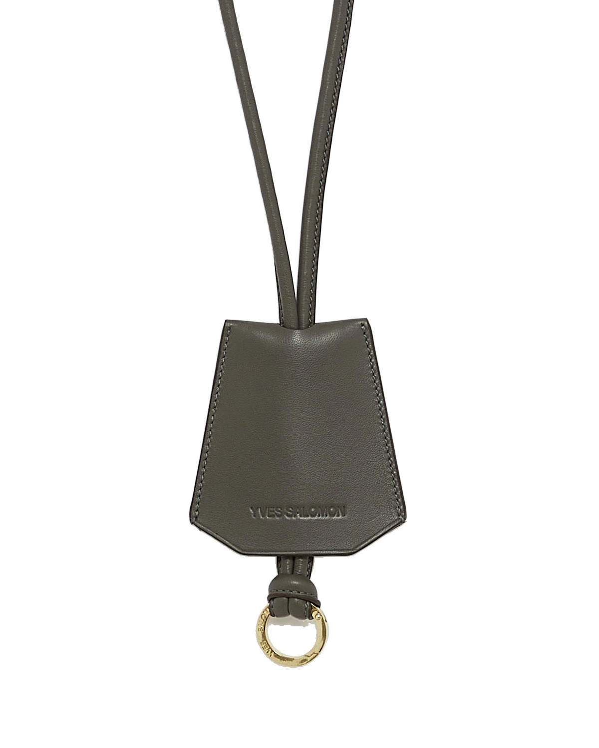 Yves Salomon Leather Keyring in Carbon Yves Salomon Leather Keyring in Carbon | Women | Luxury Shoes