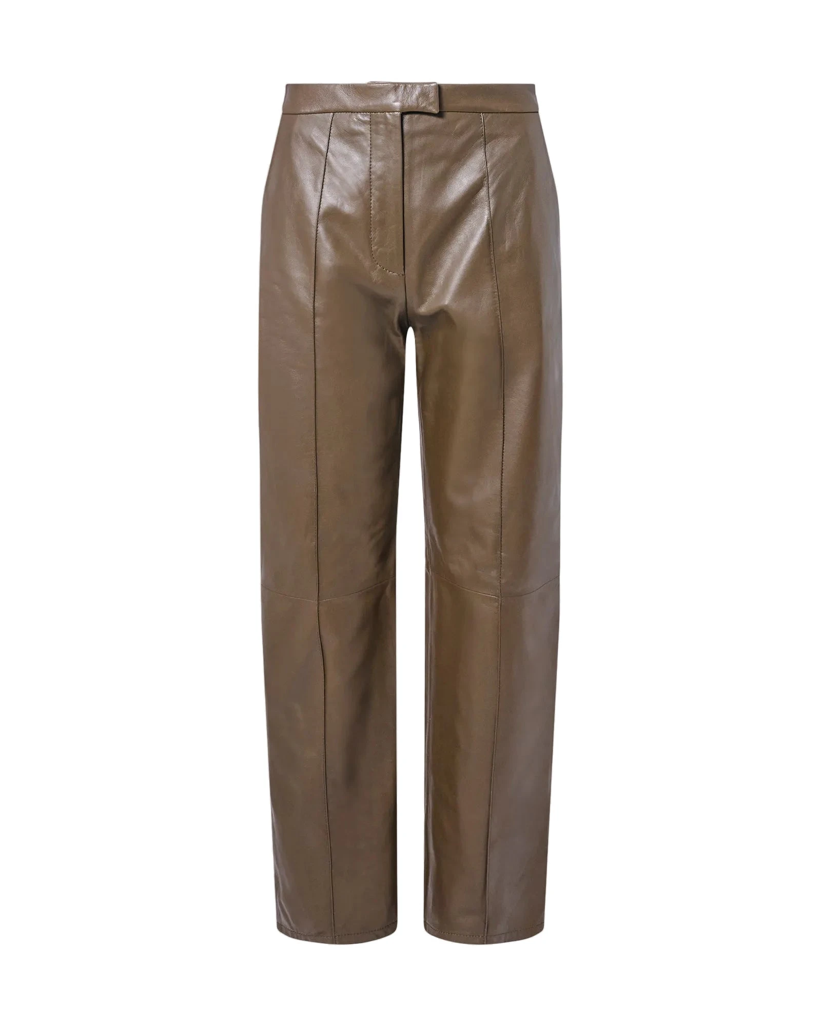Yves Salomon Leather Tailored Trousers in Green Yves Salomon Leather Tailored Trousers in Green | Women | Luxury Shoes