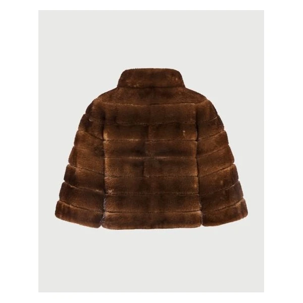 Yves Salomon Long Hair Mink Jacket in Brown | Mink Jacket | Luxury Shoes 