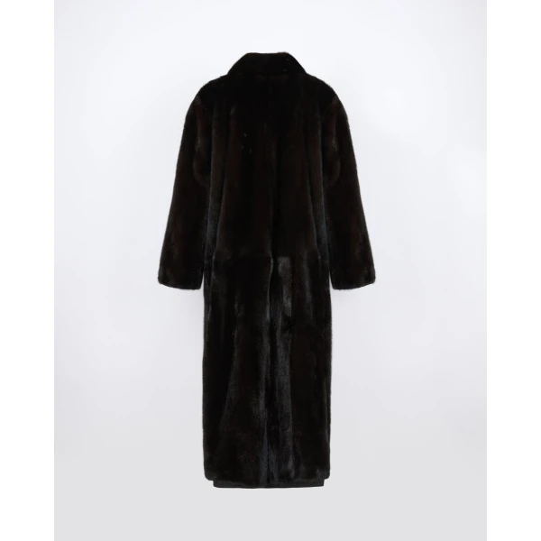 Yves Salomon Long Reversible Water-Repellent and Mink Fur Coat in Black | Coats | Luxury Shoes 