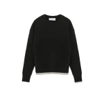 Yves Salomon Merino Knit Jumper in Black | Women | Luxury Shoes 