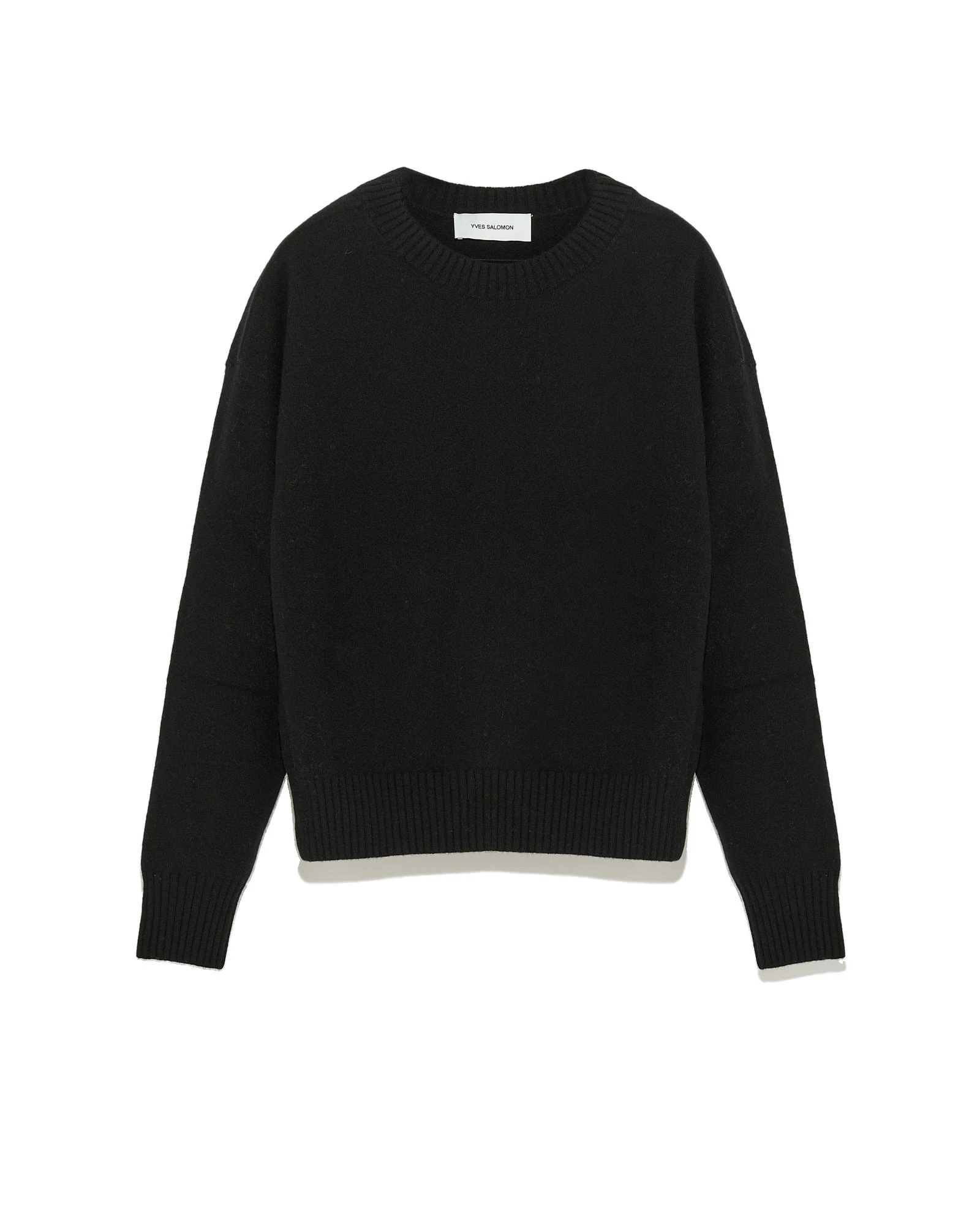 Yves Salomon Merino Knit Jumper in Black Yves Salomon Merino Knit Jumper in Black | Women | Luxury Shoes