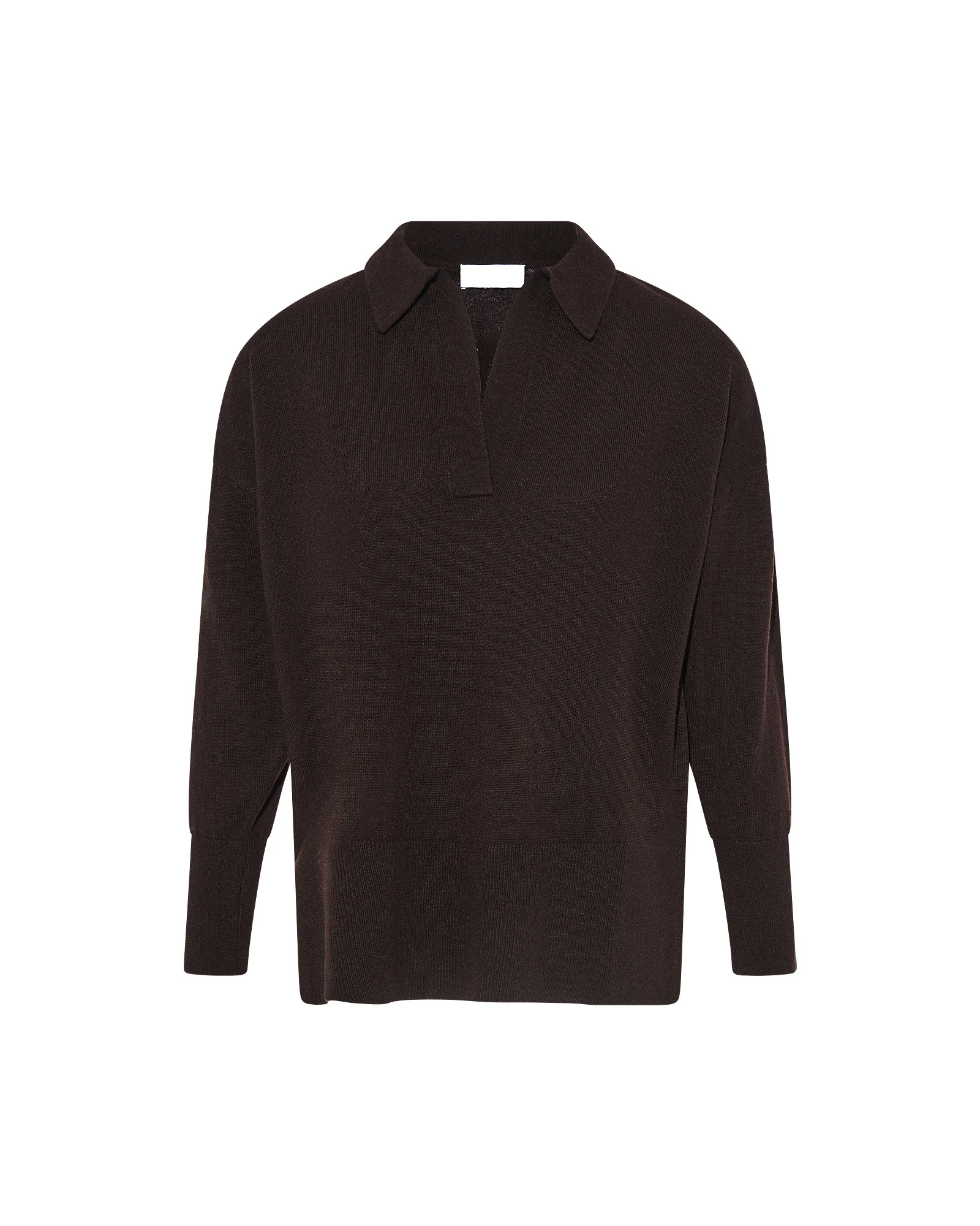 Yves Salomon Merino Knit Polo Shirt in Brown Yves Salomon Merino Knit Polo Shirt in Brown | Sweaters | Luxury Shoes
