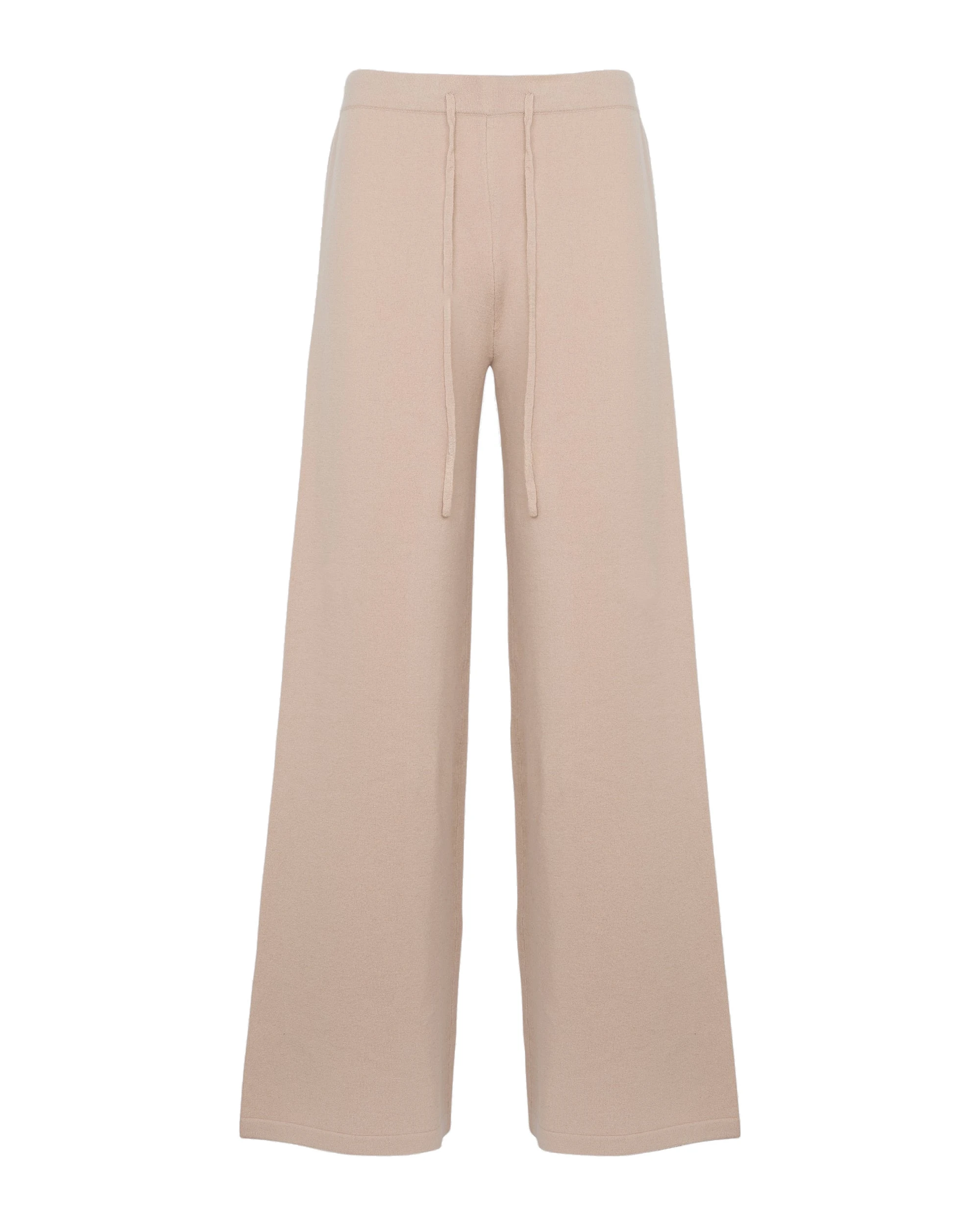 Yves Salomon Merino Knit Wide Leg Trousers in Beige Yves Salomon Merino Knit Wide Leg Trousers in Beige | Women | Luxury Shoes
