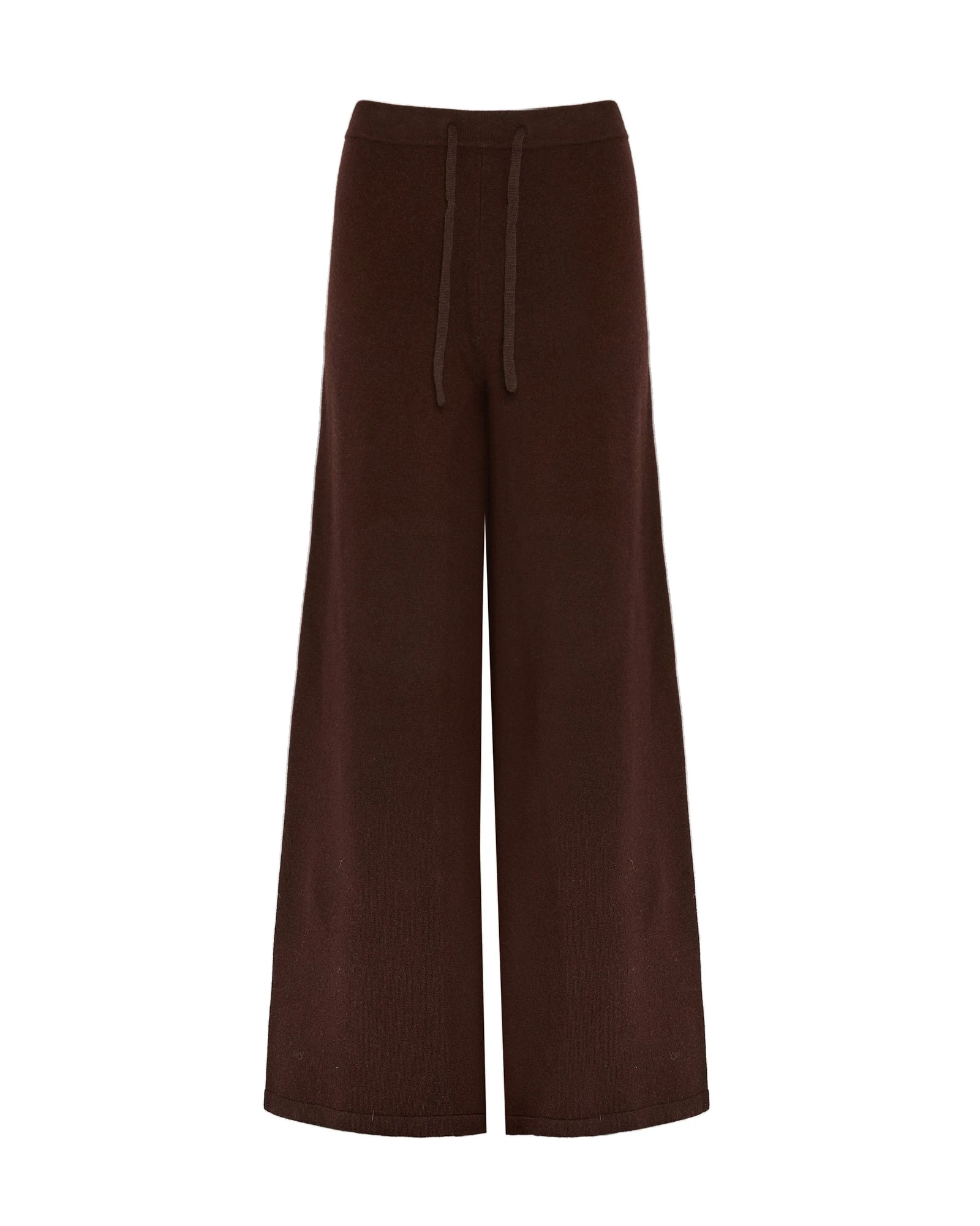 Yves Salomon Merino Knit Wide Leg Trousers in Brown Yves Salomon Merino Knit Wide Leg Trousers in Brown | Women | Luxury Shoes