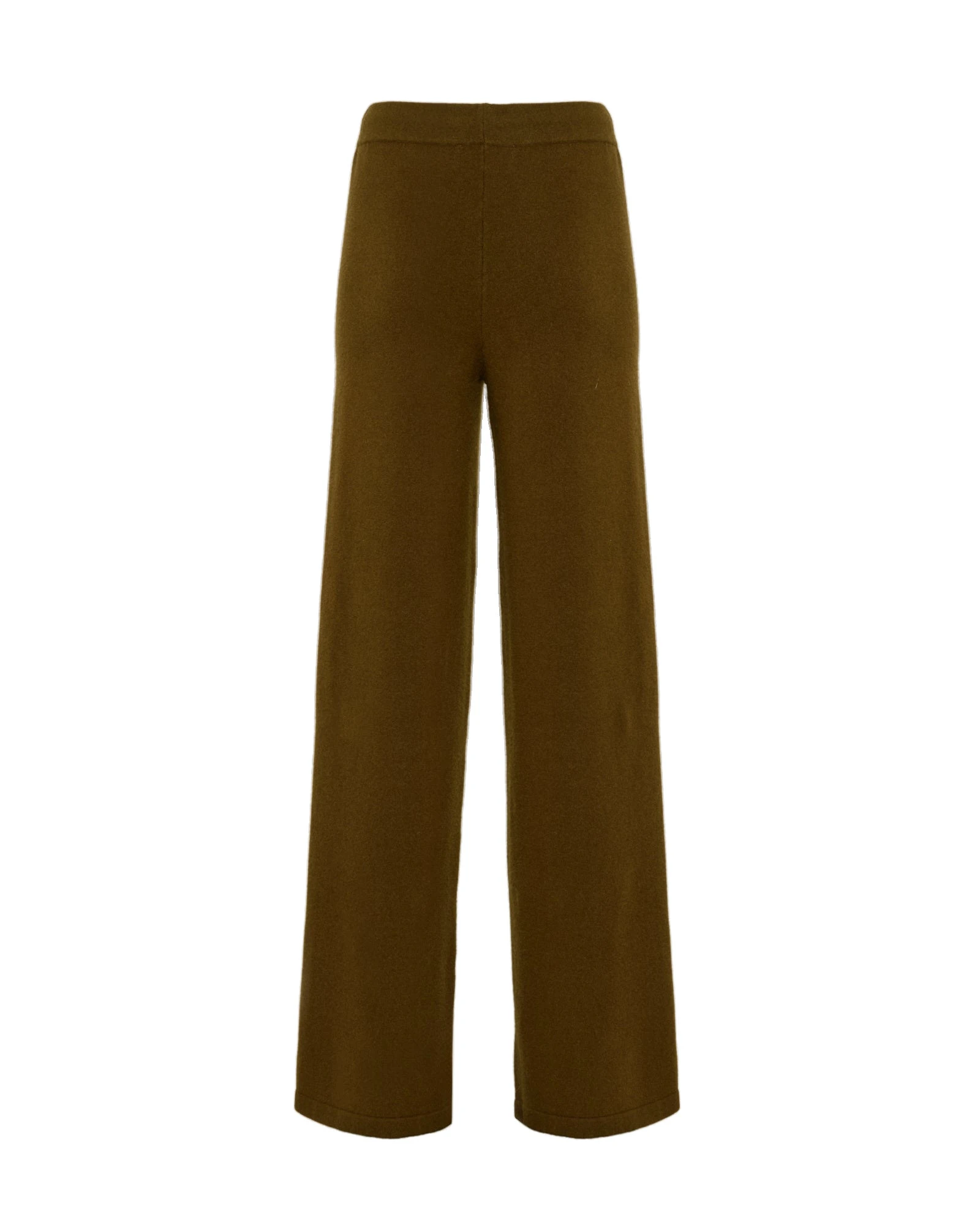 Yves Salomon Merino Knit Wide Leg Trousers in Khaki Yves Salomon Merino Knit Wide Leg Trousers in Khaki | Women | Luxury Shoes