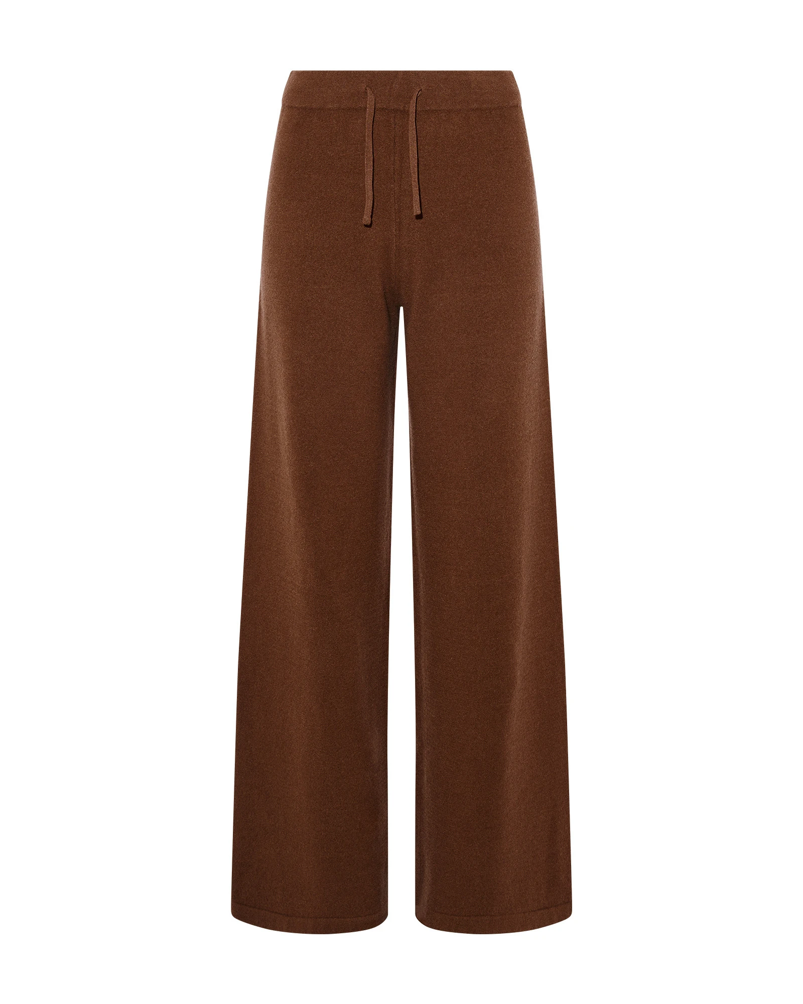 Yves Salomon Merino Knit Wide Leg Trousers in Rust Brown Yves Salomon Merino Knit Wide Leg Trousers in Rust Brown | Women | Luxury Shoes
