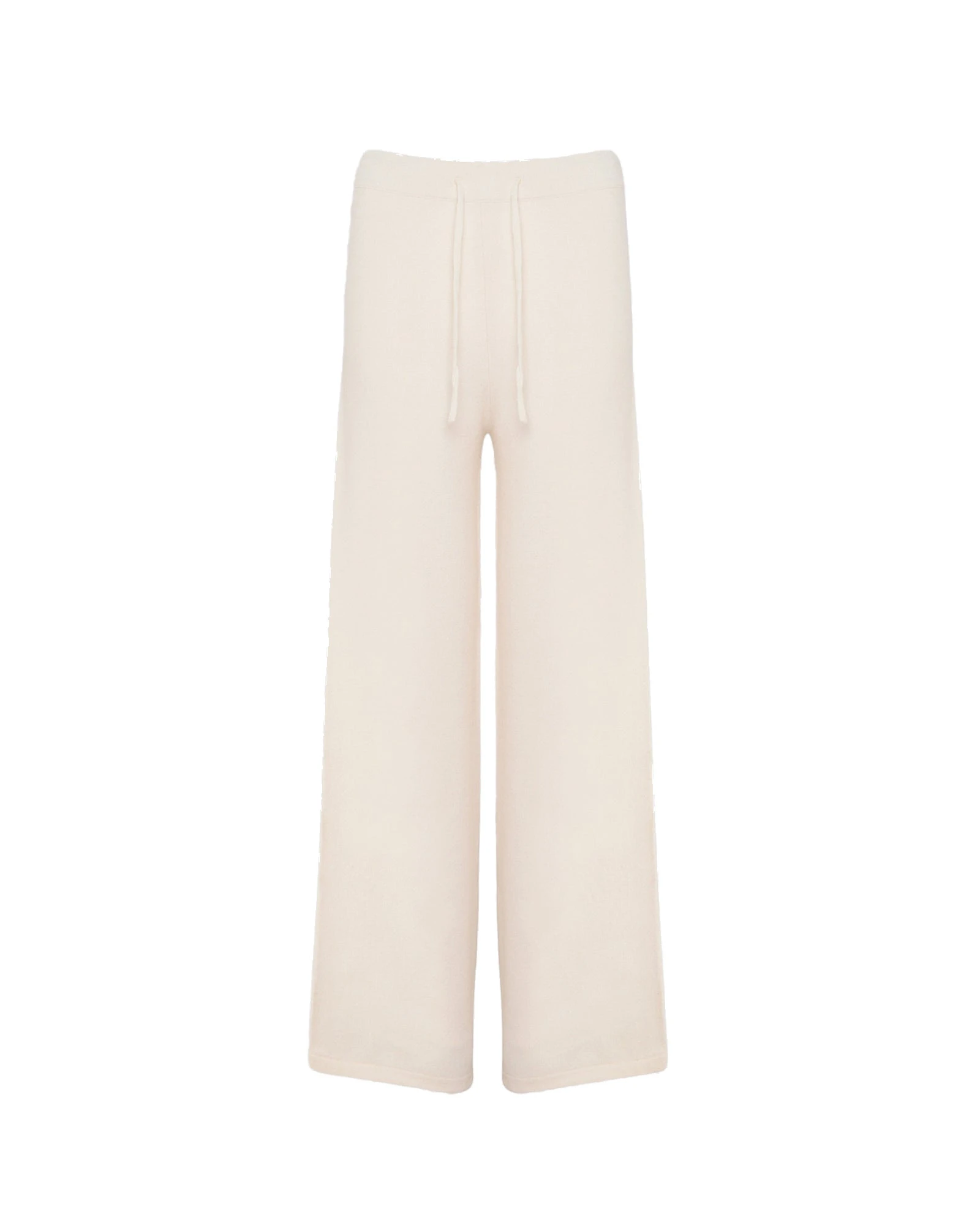 Yves Salomon Merino Knit Wide Leg Trousers in White Yves Salomon Merino Knit Wide Leg Trousers in White | Women | Luxury Shoes