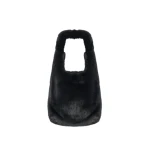 Yves Salomon Mink Fur Bag with Lambskin Details in Black | Shoulder & Crossbody Bags | Luxury Shoes 