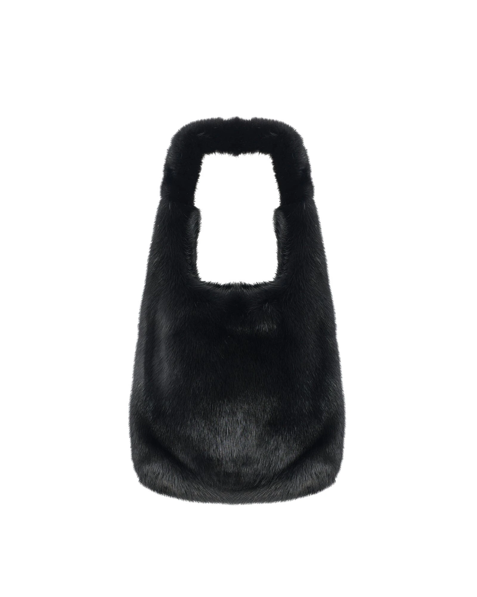Yves Salomon Mink Fur Bag with Lambskin Details in Black Yves Salomon Mink Fur Bag with Lambskin Details in Black | Shoulder & Crossbody Bags | Luxury Shoes