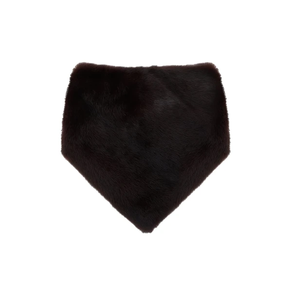 Yves Salomon Mink Fur Bandana in Bordeaux | Scarves | Luxury Shoes 