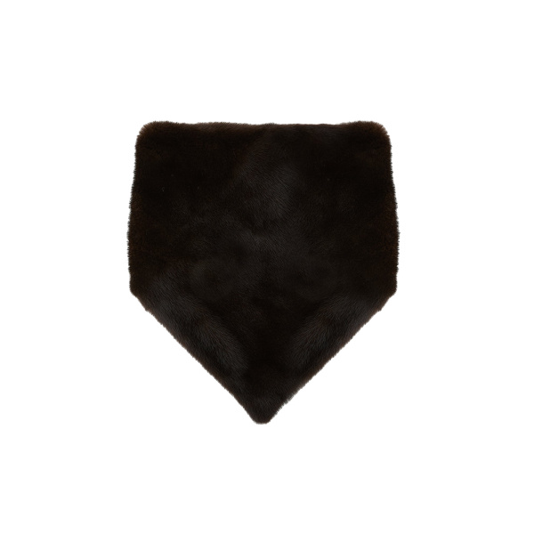 Yves Salomon Mink Fur Bandana in Brown | Scarves | Luxury Shoes 