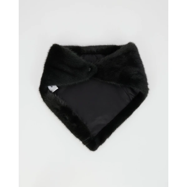 Yves Salomon Mink Fur Bandana in Green | Scarves | Luxury Shoes 