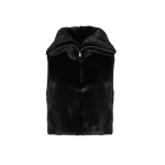 Yves Salomon Mink Fur Bib in Black | Scarves | Luxury Shoes 