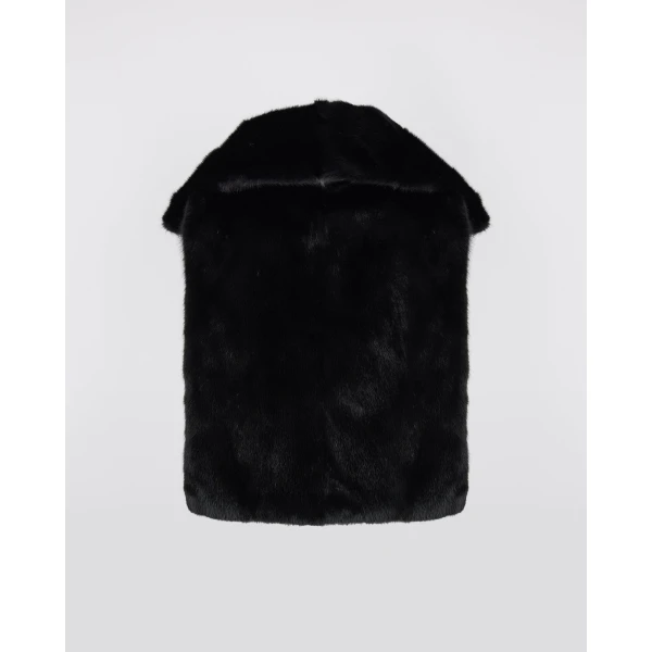 Yves Salomon Mink Fur Bib in Black | Scarves | Luxury Shoes 