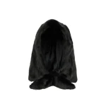Yves Salomon Mink Fur Hood in Black | Hats | Luxury Shoes 