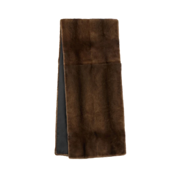 Yves Salomon Mink Fur Scarf in Brown | Scarves | Luxury Shoes 